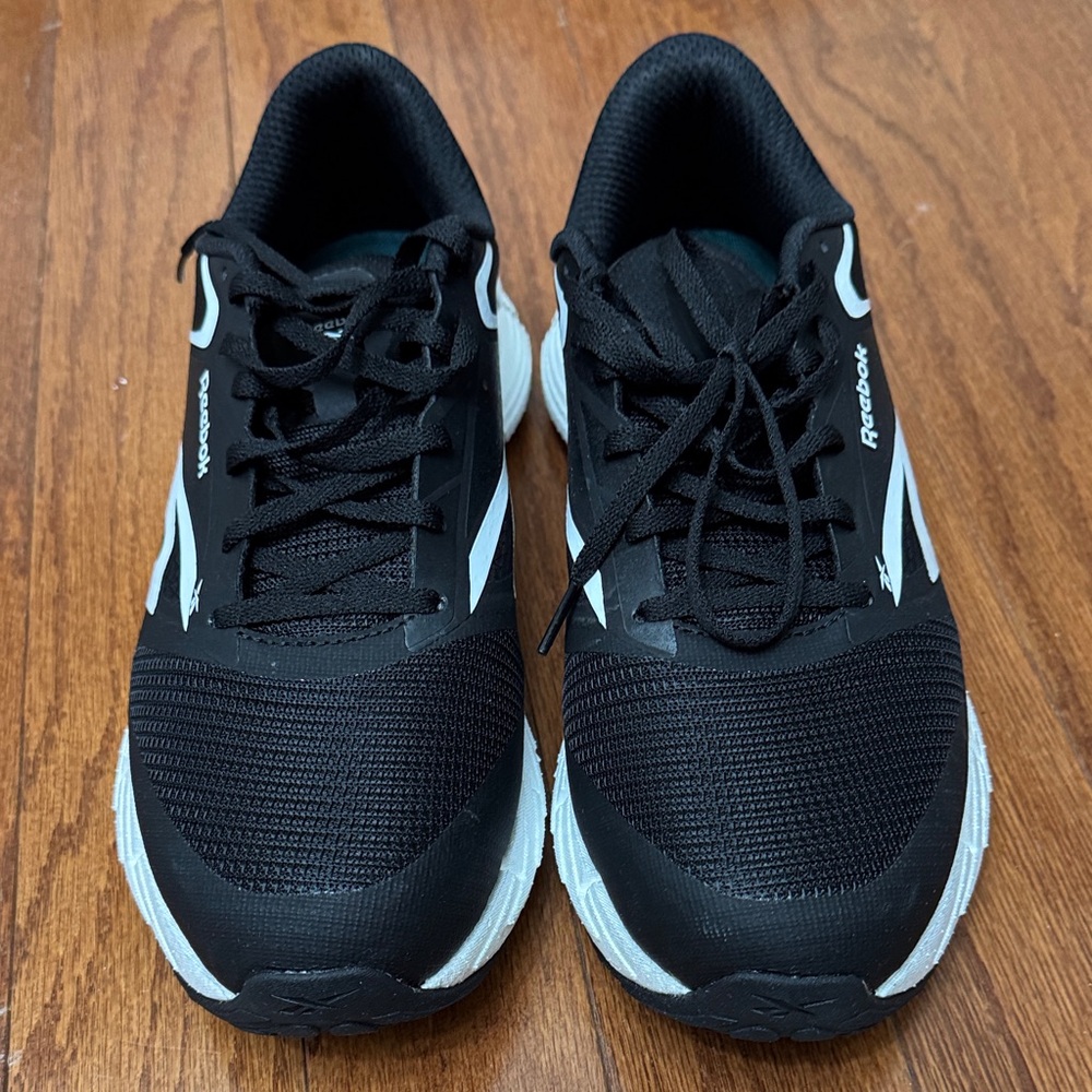 Reebok Black and White Men's Athletic Running Shoes steel toe shoes